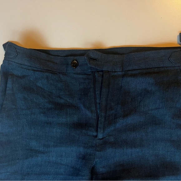 Banana, Republic indigo heritage expedition linen pants, size 12 - Picture 8 of 8